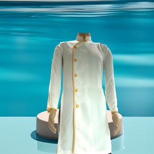 Ao Dai for Men, Vietnamese Traditional Ao Dai Long dress for Men, No pants (Free Priority shipping)