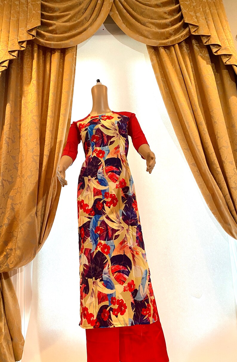 Vietnamese Ao Dai with Pants Ao Dai Cach Tan Free Fast Priority shipping
