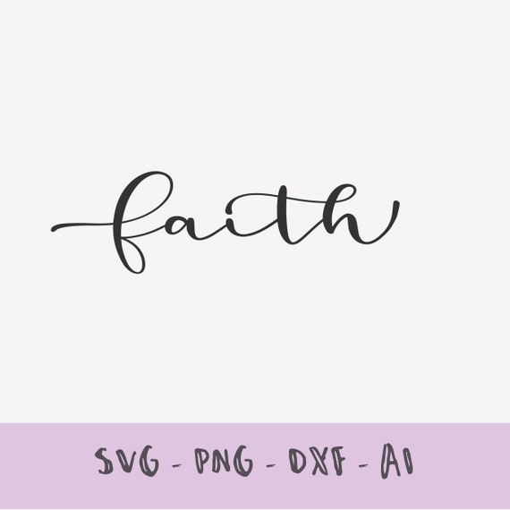 Faith Cross SVG cut file faith cross clipart faith svg | Etsy