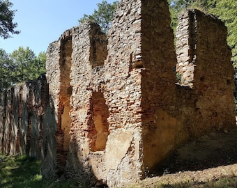 1500's Monastery brick dust. Church brick dust. Hoodoo. Voodoo. Witchcraft. Conjure, Protective work. St Catherine. Protection Work.