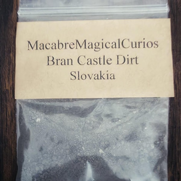Bran Castle Dirt. Transylvania. Vampire. Vlad Tepes. Witchcraft. Goth. Conjure. Folk Magic. Hoodoo. Voodoo. Rootwork.