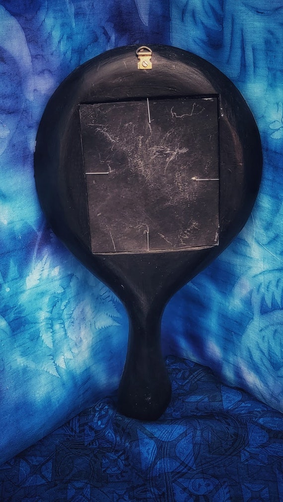 Vintage Hand Mirror. Sun & Moon Mirror. Scrying. Divination. Boho