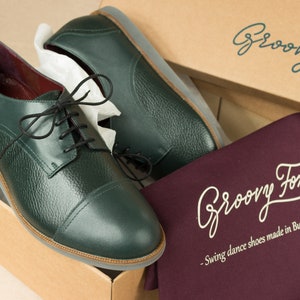 Chaussures pour hommes de style derby élégant rouge bordeaux, chaussures en cuir naturel, style oxford vintage image 8