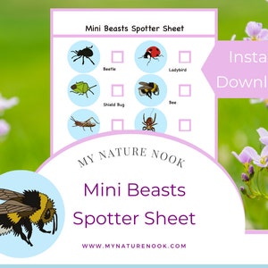 Mini Beasts Nature Walk Spotter (Printable PDF)