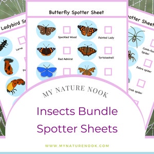 Nature scavenger hunt // Insects Bundle (Printable PDF)
