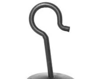 Black Iron Ceiling Hook , Swivel Ceiling Hook