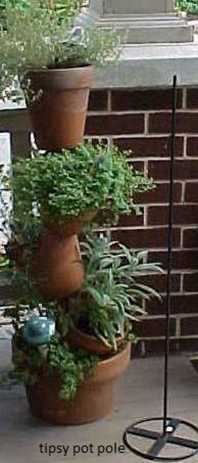 36Tipsy Pot Pole, Gift for Mother's Day, DIY Vertical Planting, Gardener Surprise Gift, In Stock image 2