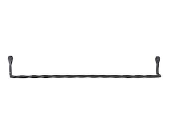 Twisted Iron Towel Bar: Farmhouse Bathroom Decor