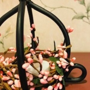 Small Black Iron Bunny Candle Holder, Spring Table Top Decor, Easter Table Top Decoration image 4