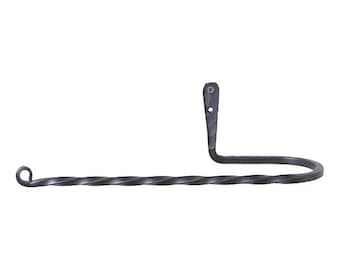 Twisted Iron Paper Towel Holder for Wall or Under Counter