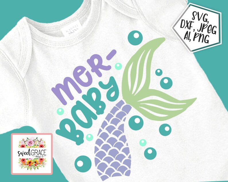 Download Mermaid svg Mer Baby svg MerBaby svg Baby mermaid svg | Etsy