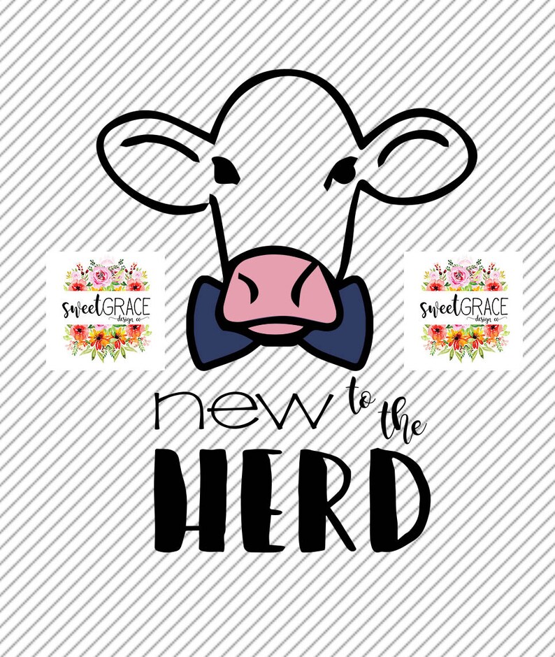 Download Cow SVG Baby Farm svg New to the herd shirt design farm | Etsy