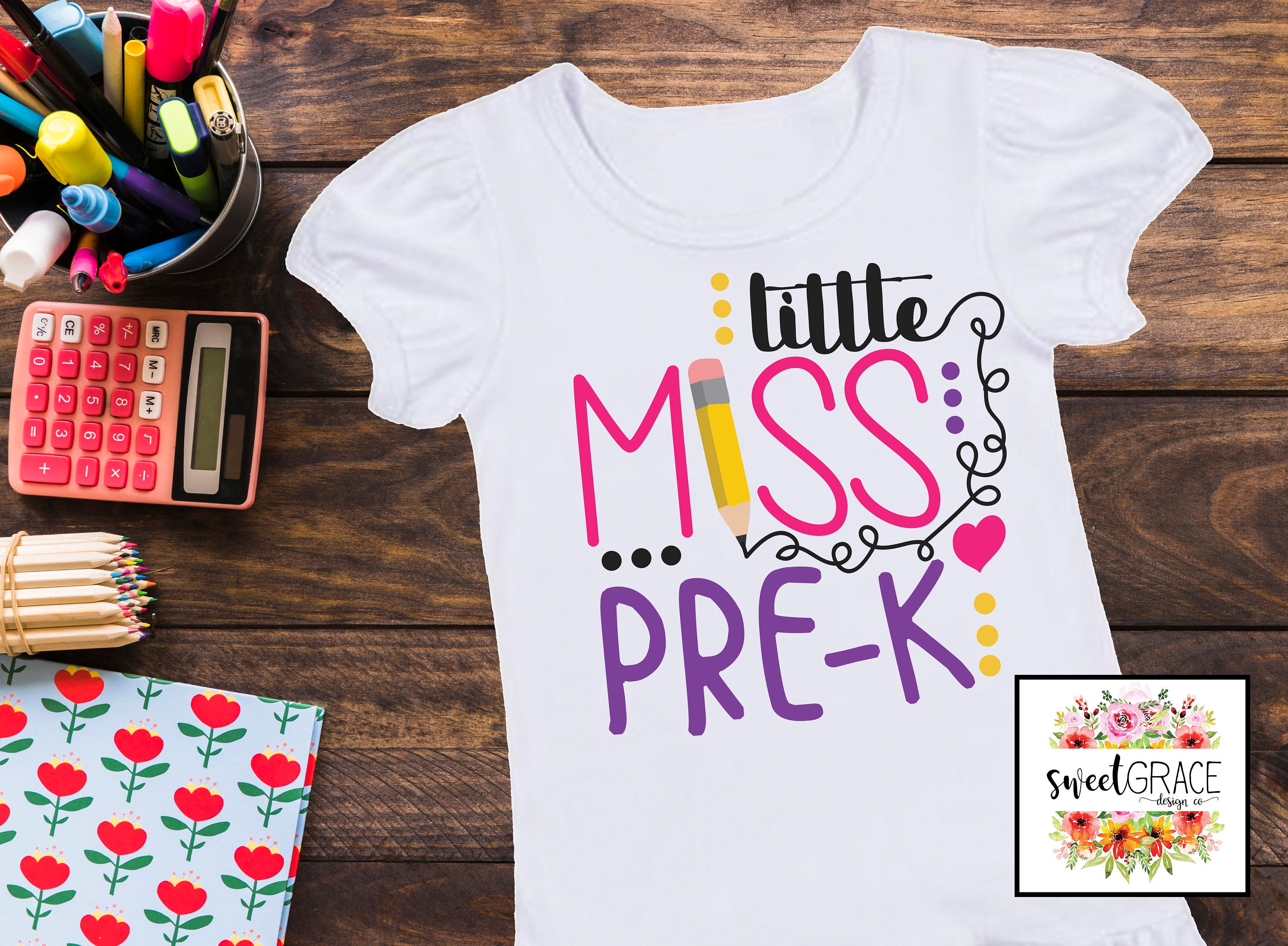 Little Miss PreK. Girls PreK Shirt Design ONLY SVG for PreK Etsy