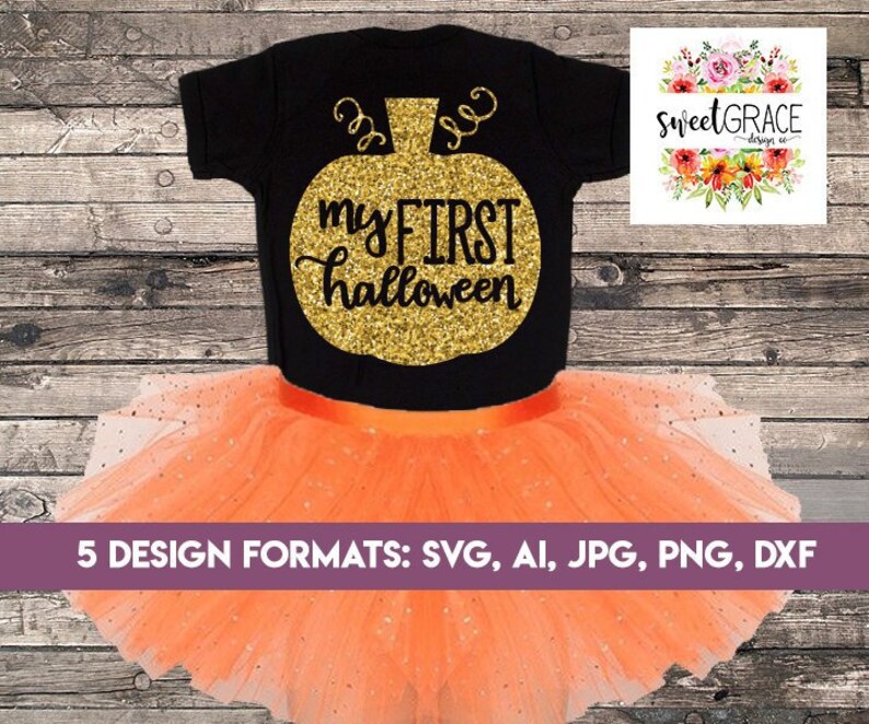 Download My First Halloween SVG Design. Baby Onesie Halloween ...