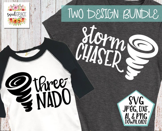 Download Threenado & Storm Chaser SVG Bundle Mom SVG Three Year Old | Etsy