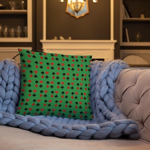 Regalo per il giocatore di poker / Cuscino classico da sala da gioco / Arredamento per la casa da gioco / Scapolo
