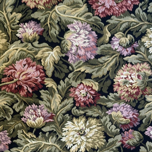 Vintage Westgate Fabrics Grandeur Tapestry in Ebony. A Etsy