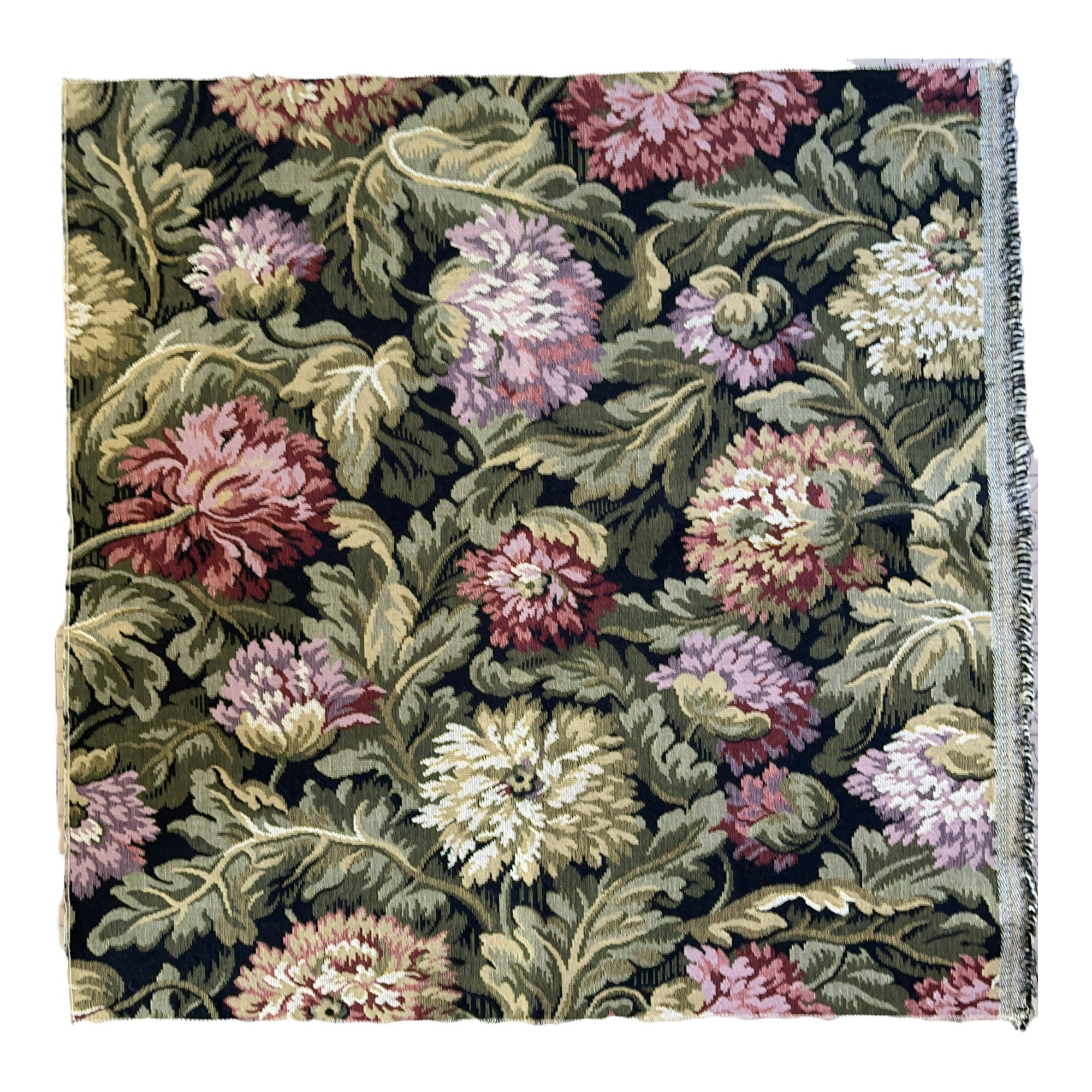 Vintage Westgate Fabrics Grandeur Tapestry in Ebony. A Etsy