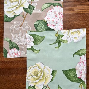 Manuel Canovas - Ava  - TWO Pieces of this Exuberant Floral on Cotton at 1 Low Price - A Wonderful Home Decor Accent Piece