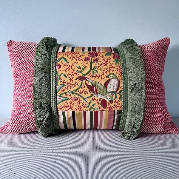 Pillow Cover features Vintage Lee Jofa Tapestry and Makes a Glorious Accent Piece in Your Home