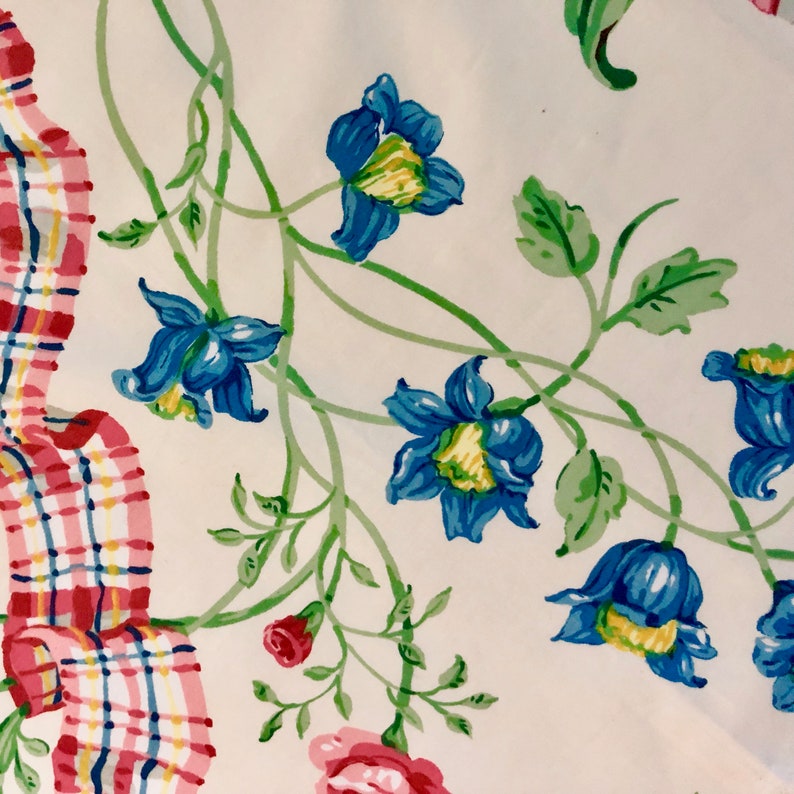 Abundant Flowers /& Ribbons on this Home Decor Fabric Rare Scalamandre Polished Chintz Lilabeth Price Includes US Shipping Iconic