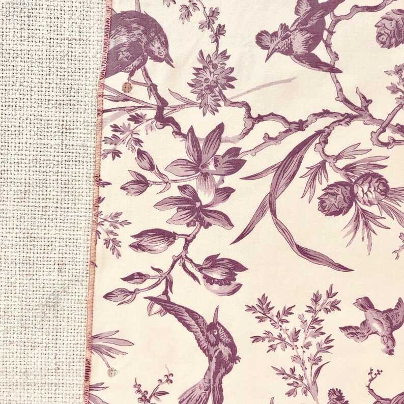 Gorgeous Gaston Y Daniela Flores Y Pajaros Flowers & Birds Home Decor Fabric in Dusky Wine Includes Free Shipping in US image 10