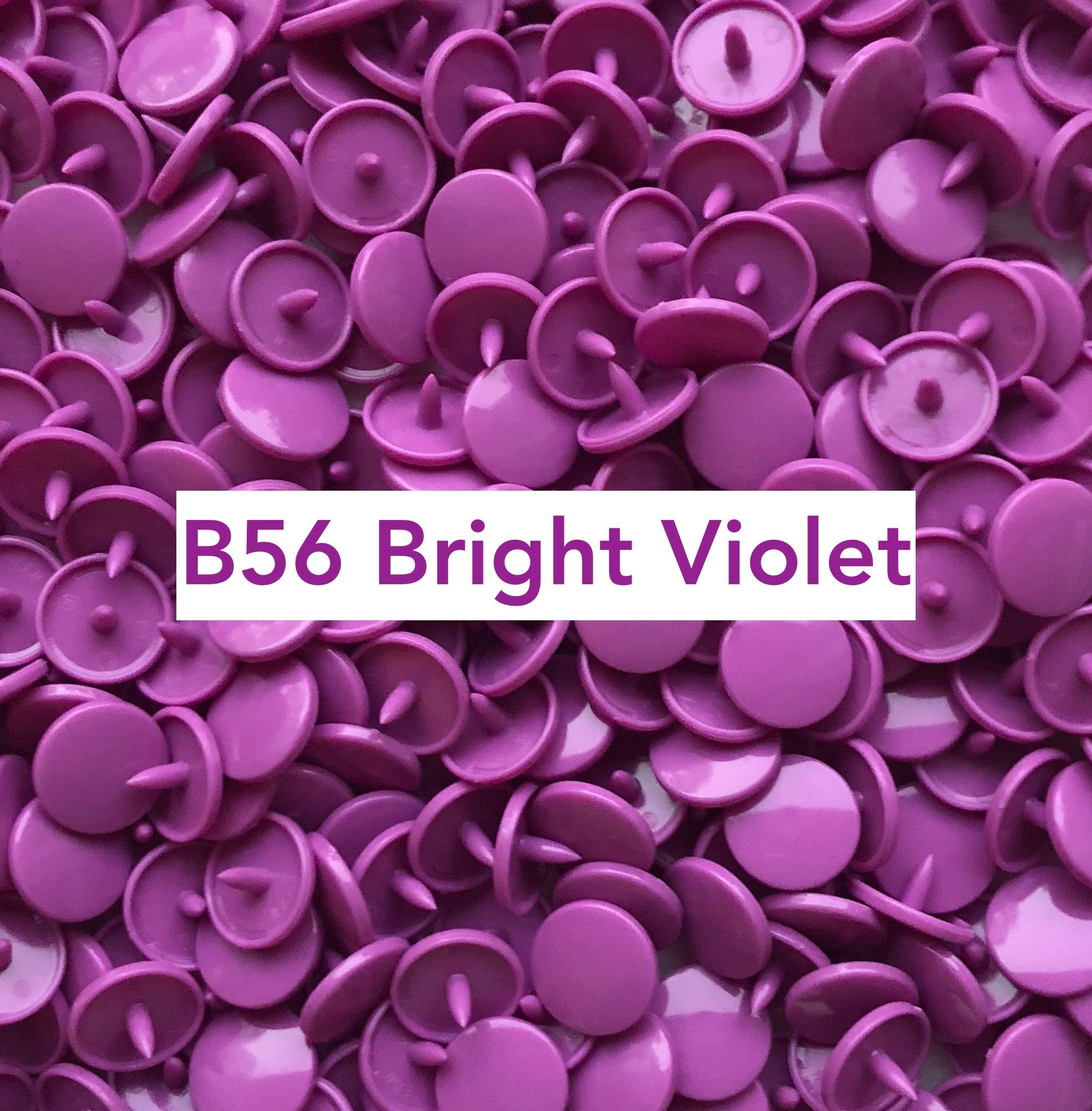 Size 20 Gloss Kam Snaps B49 Deep Purple 100 Sets