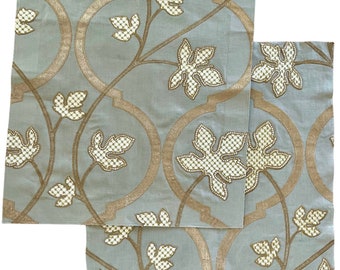 Tissu de décoration maison Delano brodé texturé Colefax & Fowler's - excellent tissu ! Grand prix !