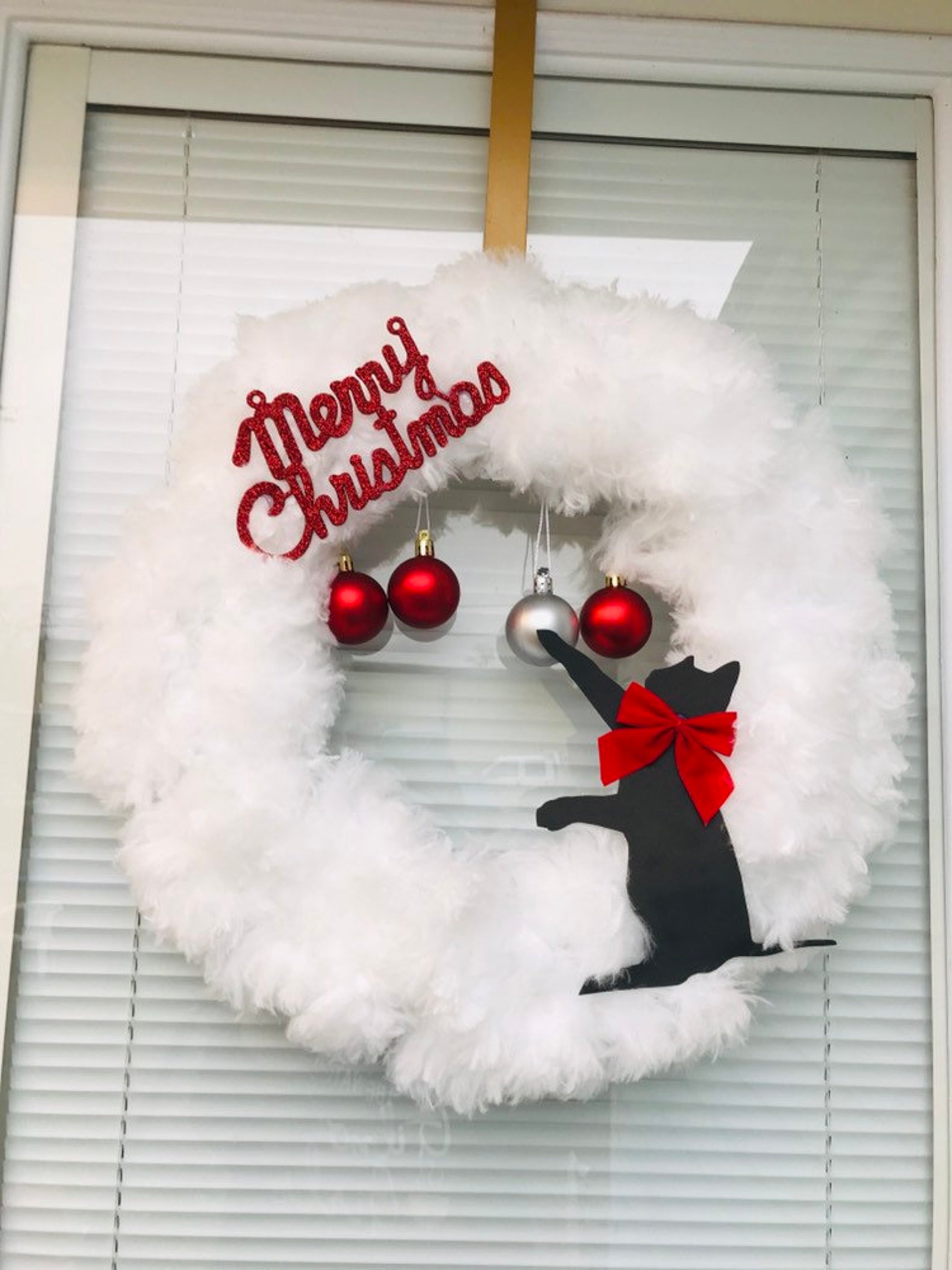 Cat Christmas Wreath