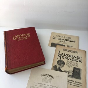 Larousse Menager Illustre 1929 Français référence domestique