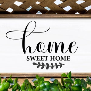 Home Sweet Home Svg, Welcome Sign SVG, Bienvenue dans notre maison SVG, Téléchargement numérique, Cricut, Silhouette svg, dxf, png, fichiers jpeg coupés | H13