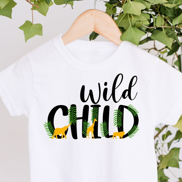 Wild Child Svg, Wildling svg, Wild Toddler svg, Wild Boy svg, Wild Baby svg, Boys Birthday SVG, Safari Wild Birthday SVG, Png, Dxf | N276