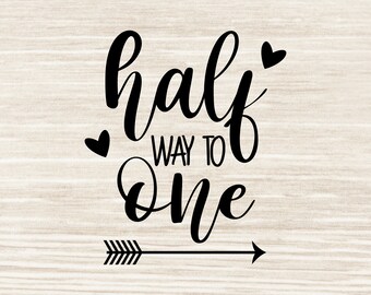 Half Birthday Svg Etsy