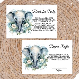 Carte de demande de livre pour tirage au sort de couches Billet d'invitation pour baby shower Livres pour bébé à téléchargement immédiat | C1