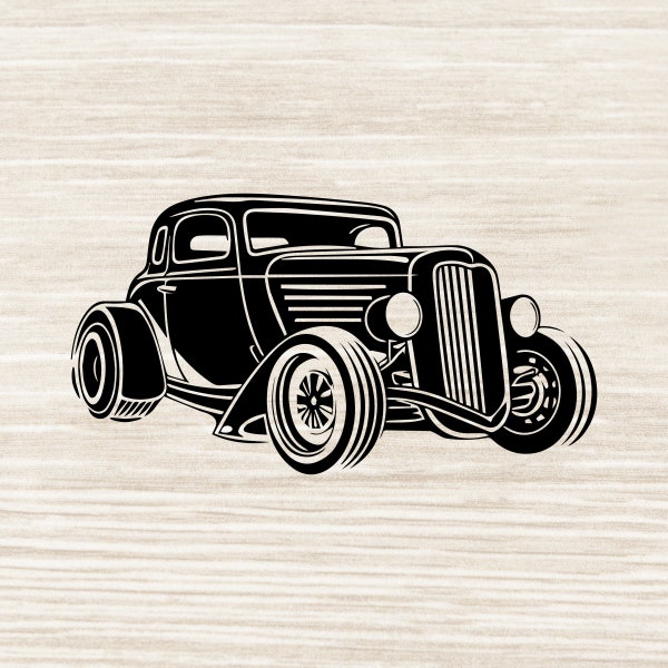 Retro car SVG Vintage Car svg Classic Car svg files for cricut car clipart Car svg cut files P30