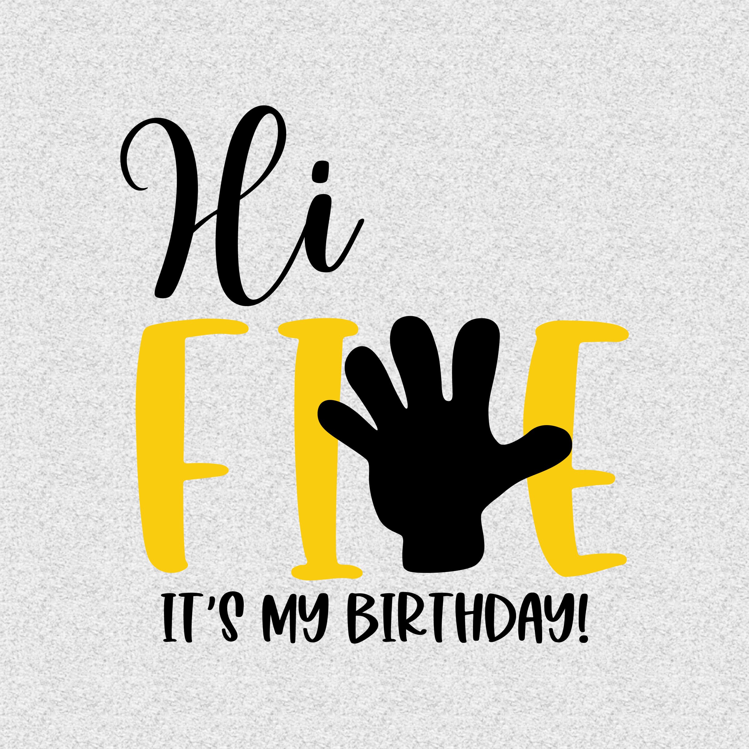 My Fifth Birthday Svg 5th Birthday Svg I'm Five Birthday Svg