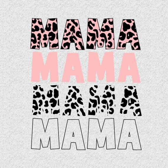 Mom Leopard SVG Mommy Svg Mama Svg Mommy Png Mama Png - Etsy