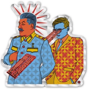 Shostakovich Kills Stalin Sticker (2x2in)