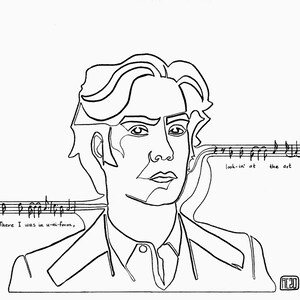 Rufus Wainwright, customizable portrait