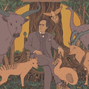 Gustav Mahler in the Garden of Resurrection, art print