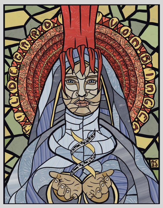 Hildegard Von Bingen Receives a Vision, Art Print 11x14in - Etsy