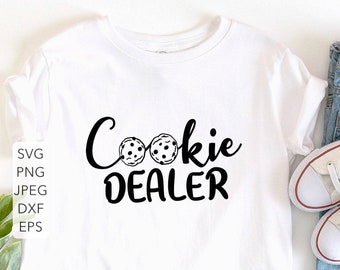 Girl Scout cookie SVG, Cookie Dealer SVG png, dxf eps cutting files for Cricut and Silhouette