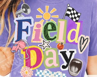 Field Day PNG, Field Teacher png, Field day girl png, Teacher Field day png, School event png, Sports Day png, Field Day Shirt png