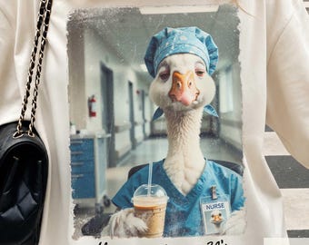 Funny Nurse PNG, Burnt Out Nurse PNG, Tired Nurse Humor PNG, New Nurse Fun png