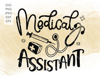 Medical Assistant Svg Etsy
