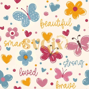 Positive Affirmationen Musterdesign, digitale Datei, sofortiger Download