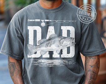 Fisherman Dad PNG, Rad Fishing PNG, Cool Fishing Design, Fathers Day Design by SVGix