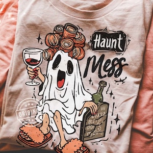 Funny Halloween PNG SVG, Ghost Halloween, Haunt Mess png, Spooky Season PNG, Halloween Vibes png, Retro Halloween png by SVGix image 7