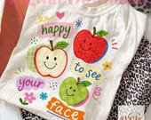 Back School Teacher PNG, Happy To See Your Face PNG, Cute Apple Teacher PNG, Back To School png, Coquette Teacher png, Back Kindergarten png