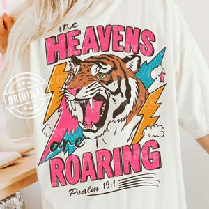 The Heavens are Roaring png, Psalm 19:1 png, Bible verse png, Faith sayings, Bible quote Design, Bible sayings, Boho Women PNG by SVGix